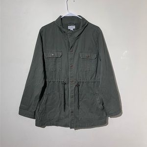 Arizona jean co green jacket, XL, 100% cotton, pre-owned, good condition.